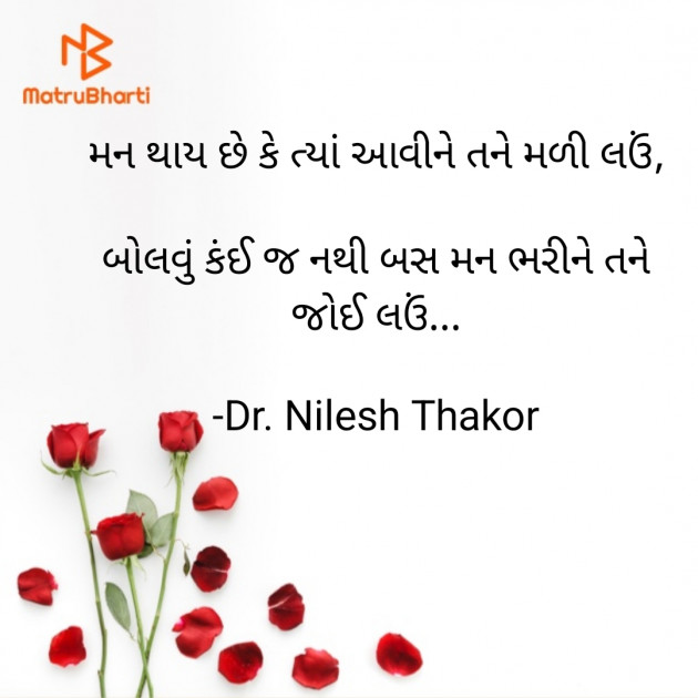 Gujarati Shayri by Dr. Nilesh Thakor : 111930368