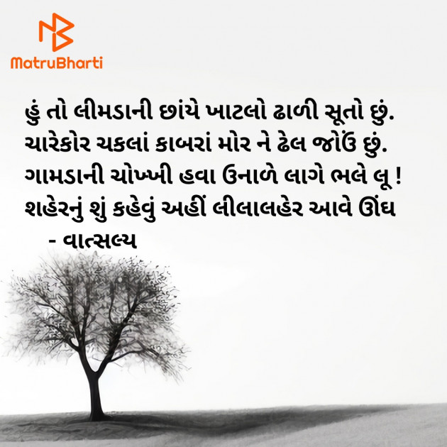 Gujarati Shayri by वात्सल्य : 111933052