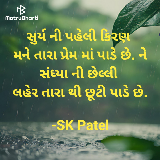 Gujarati Shayri by SK Patel : 111936790