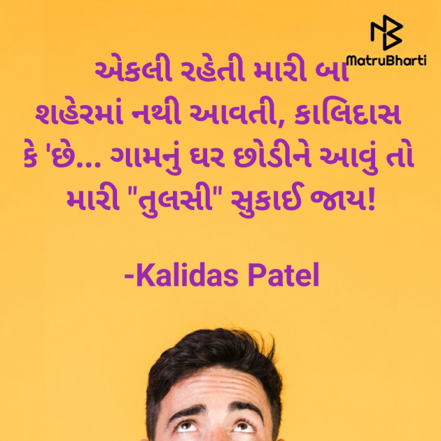 Gujarati Poem by Kalidas Patel : 111937070