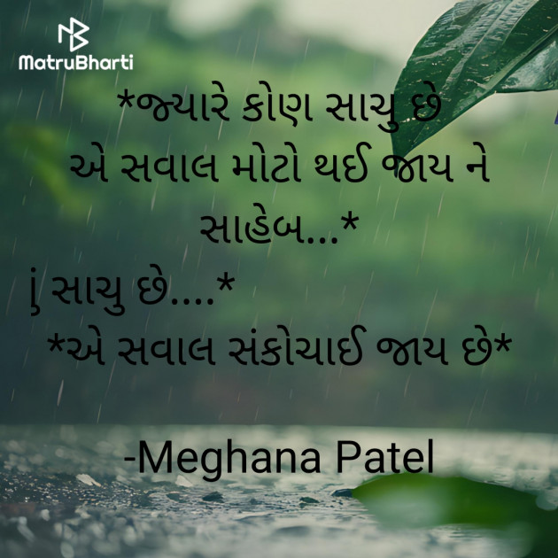 Gujarati Motivational by Meghana  Patel : 111940693