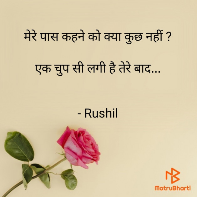 Hindi Shayri by Rushil Dodiya : 111940814