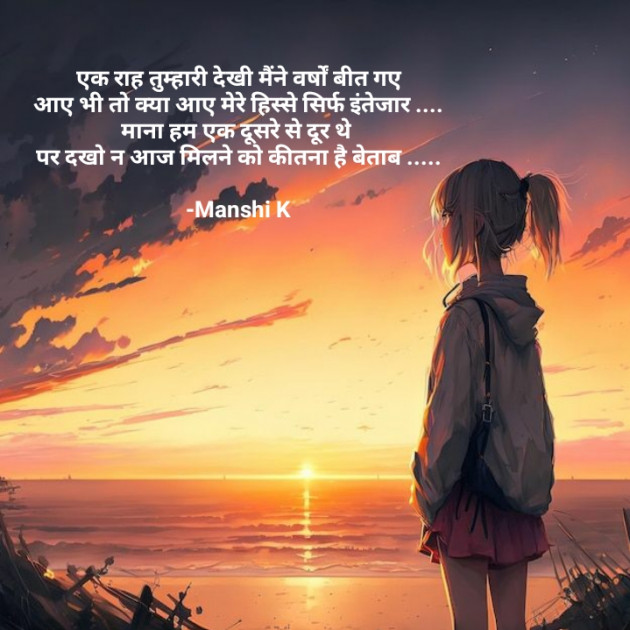 Hindi Shayri by Manshi K : 111941248