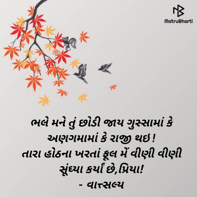 Gujarati Shayri by वात्सल्य : 111941355