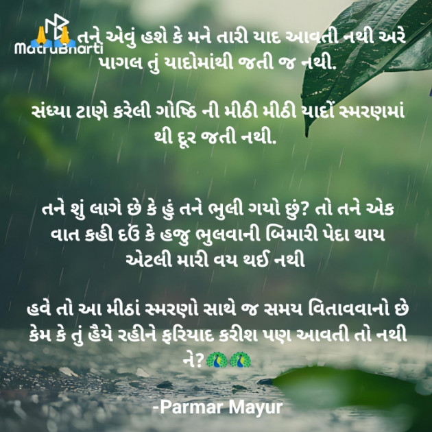 Gujarati Romance by Parmar Mayur : 111941428