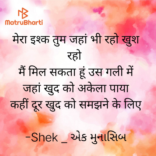 Gujarati Shayri by Shek _ અેક મુનાસિબ : 111942029