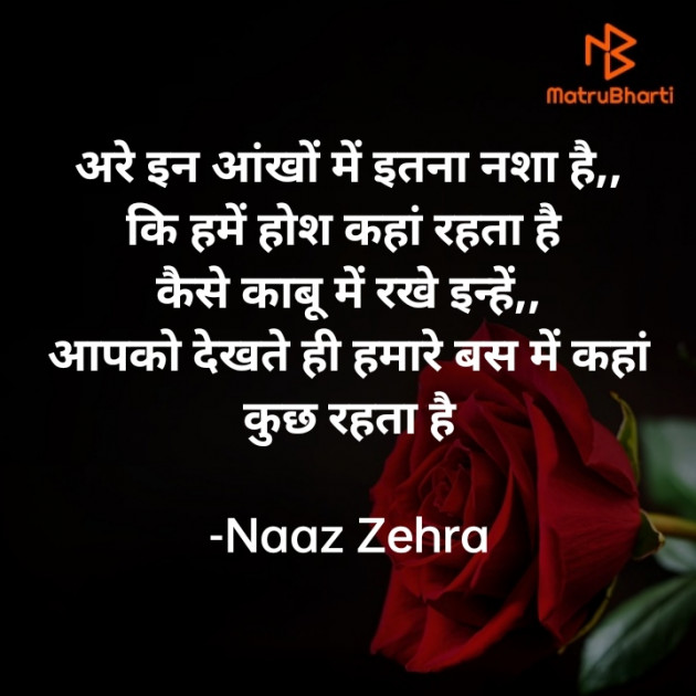 Hindi Shayri by Naaz Zehra : 111942963