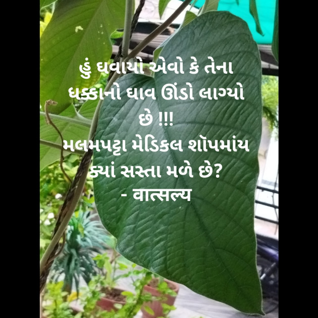 Gujarati Shayri by वात्सल्य : 111943779