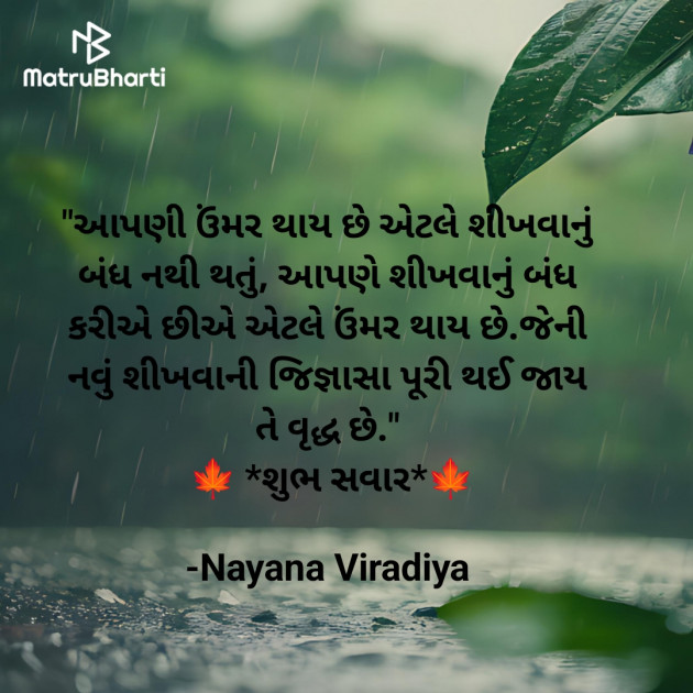 Gujarati Quotes by Nayana Viradiya : 111945060