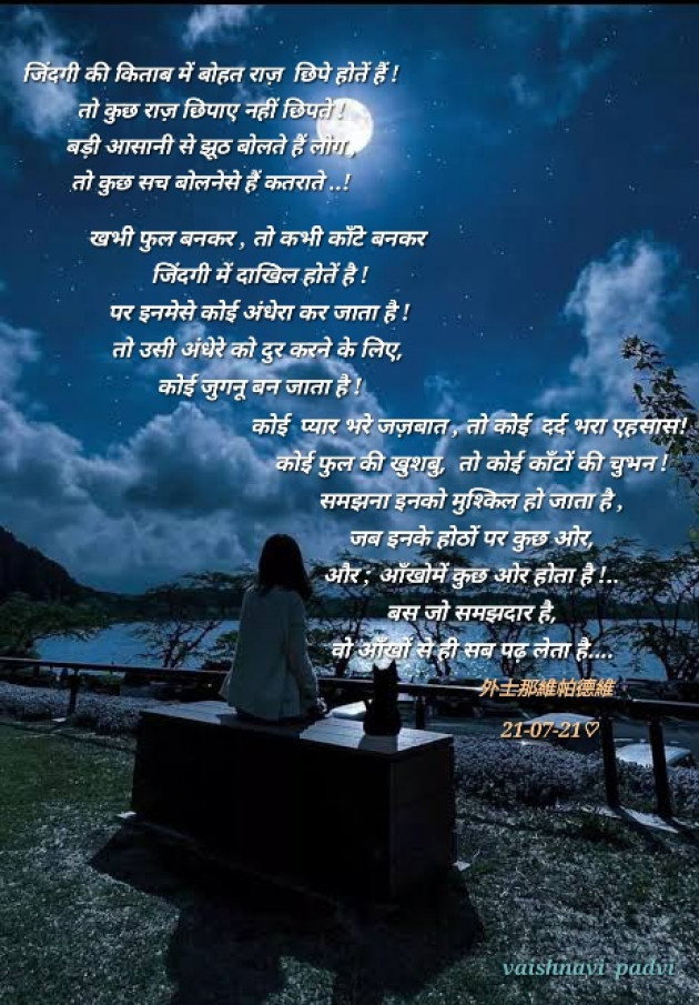 Hindi Shayri by VAISHNAVI PADVI : 111950232