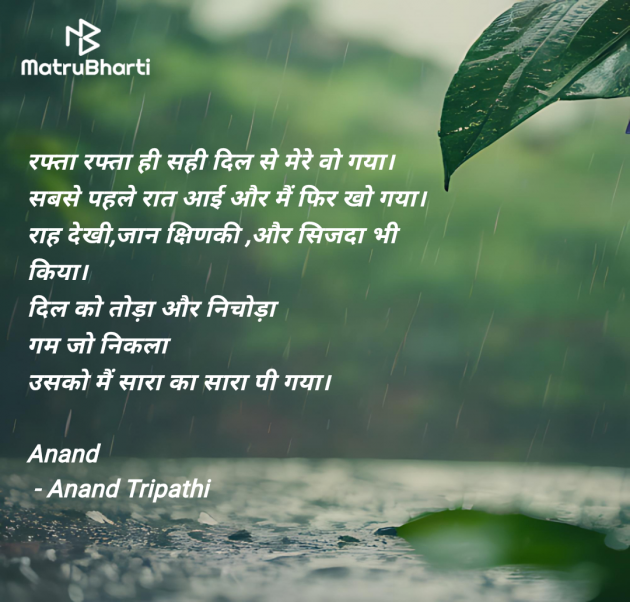 Hindi Shayri by Anand Tripathi : 111950766