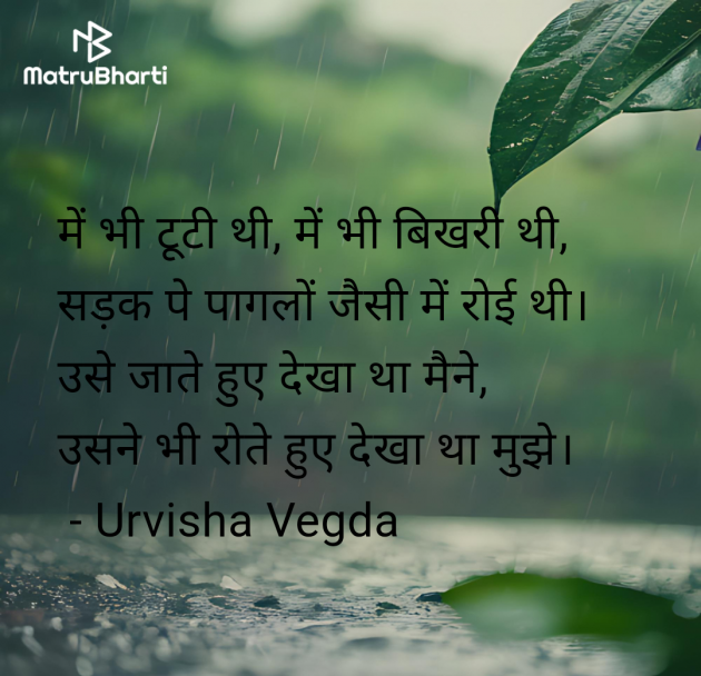 Hindi Shayri by Urvisha Vegda : 111952516