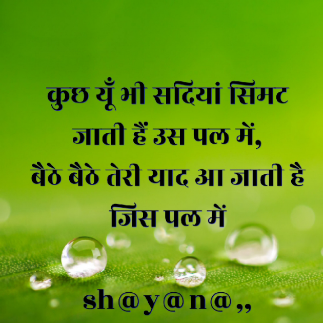 Hindi Shayri by Shayana : 111960534