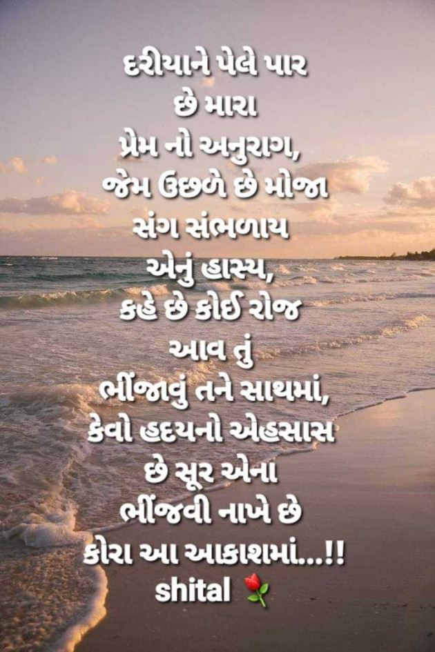 Gujarati Shayri by Shital : 111960602