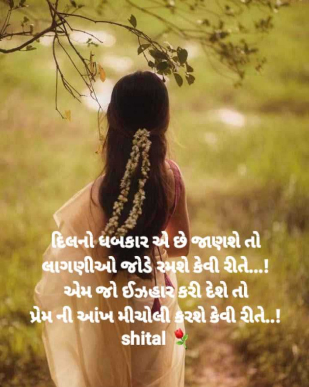 Gujarati Shayri by Shital : 111961752