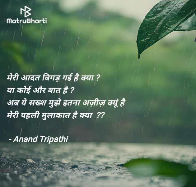 Hindi Shayri by Anand Tripathi : 111962286