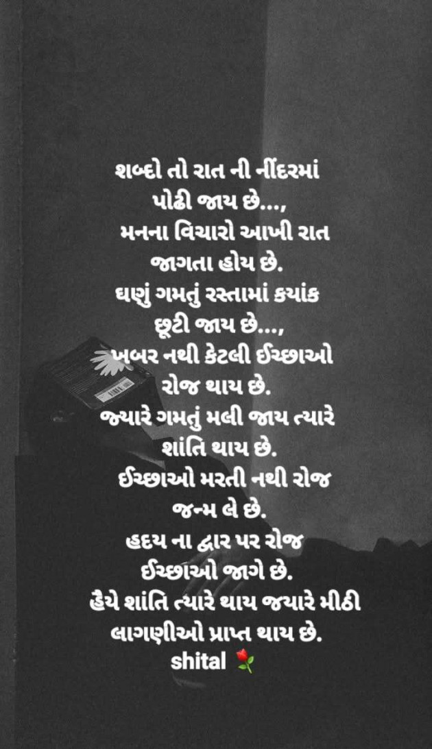 Gujarati Shayri by Shital : 111965237