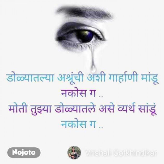 Marathi Quotes by Vrishali Gotkhindikar : 111966151