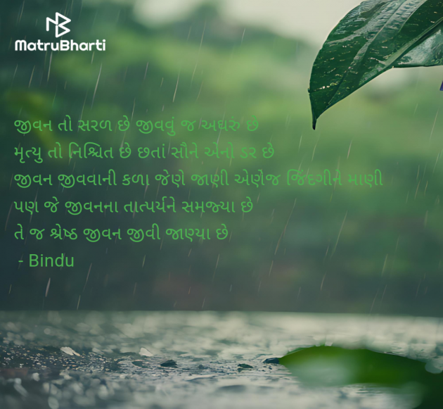 Gujarati Thought by Bindu : 111966228