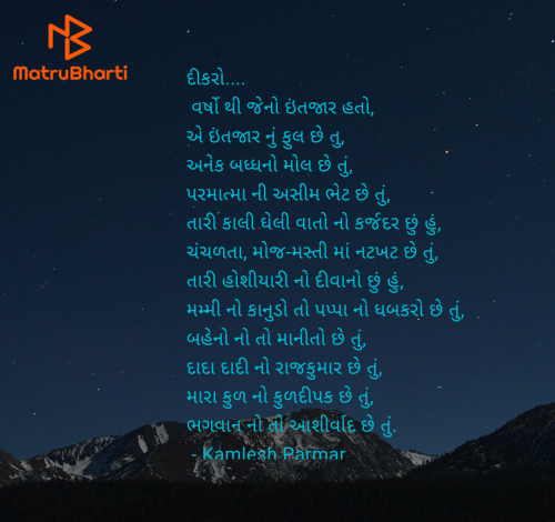 Post by Kamlesh Parmar on 23-Jan-2025 08:23pm