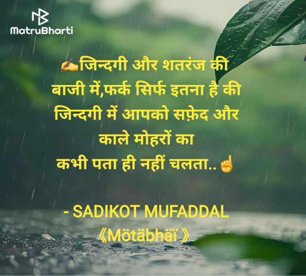 Hindi Good Morning by SADIKOT MUFADDAL 《Mötäbhäï 》 : 111969711