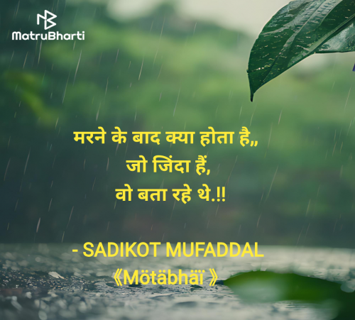 Post by SADIKOT MUFADDAL 《Mötäbhäï 》 on 12-Apr-2025 10:07am