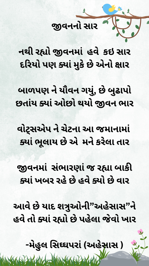Gujarati Poem by Mehul Siddhapara : 111976072