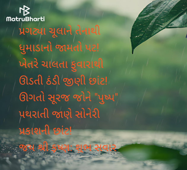 Gujarati Whatsapp-Status by Thakor Pushpaben Sorabji : 111976559