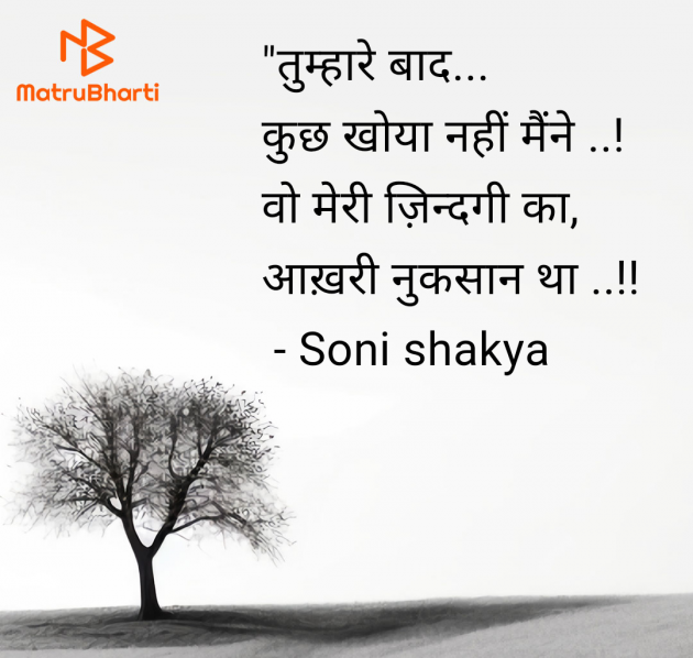 Hindi Blog by Soni shakya : 111977817