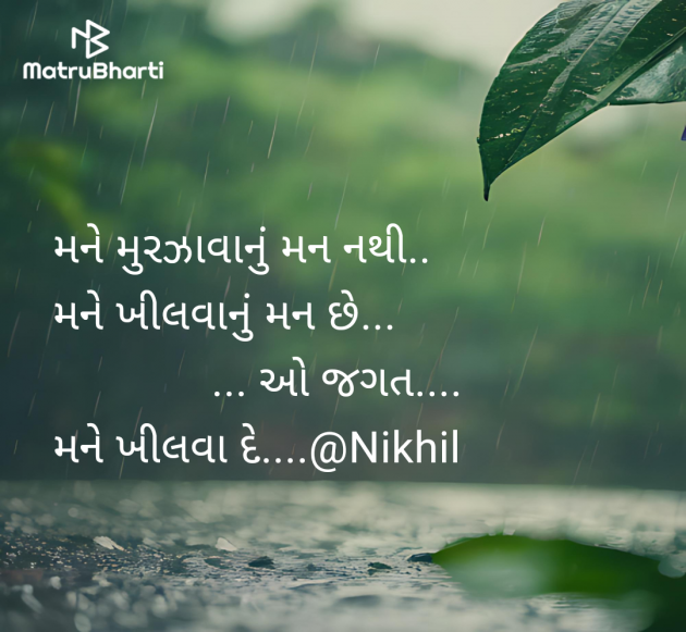 Gujarati Quotes by Nikhil : 111980573