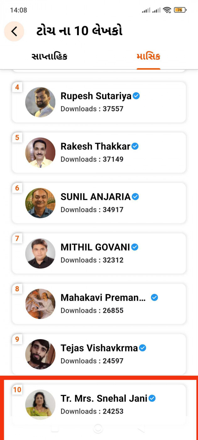 Gujarati Thank You by Tr. Mrs. Snehal Jani : 111980606