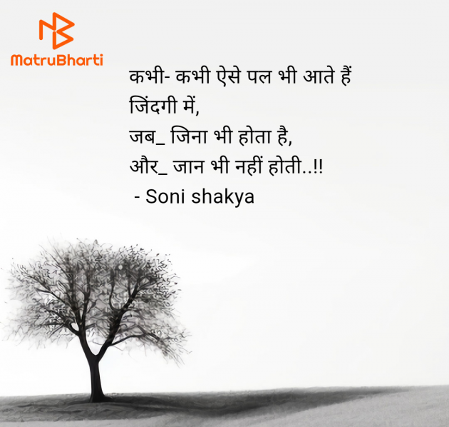 Hindi Blog by Soni shakya : 111981165