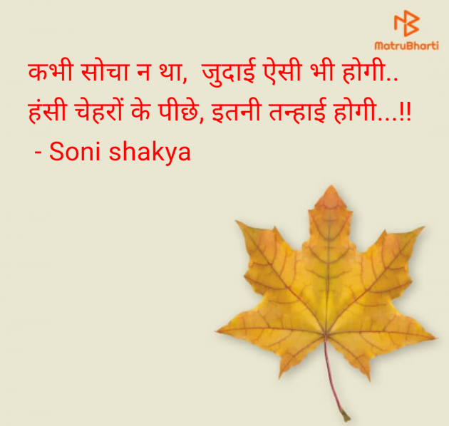 Hindi Blog by Soni shakya : 111981972