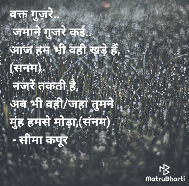 Hindi Shayri by सीमा कपूर : 111983818