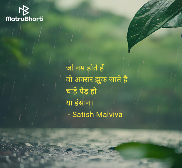 Hindi Quotes by Satish Malviya : 111985890