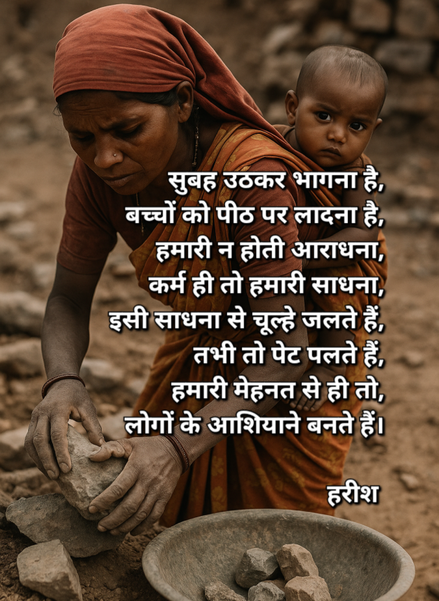 Hindi Poem by Harish kumar : 111986446