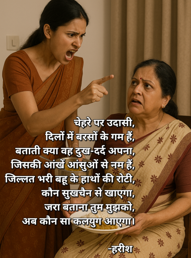 Hindi Poem by Harish kumar : 111986592