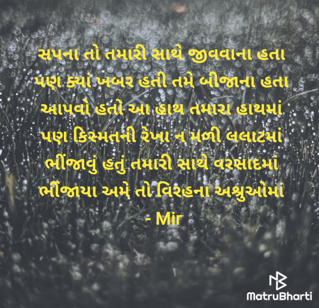 Gujarati Shayri by Mir : 111987807