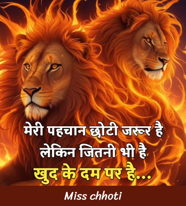 Hindi Blog by Miss Chhoti : 111988907